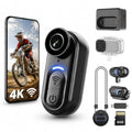 4K Wearable Body Camera with 64GB Storage - Action Camera for Vlogging, Hiking & Travel