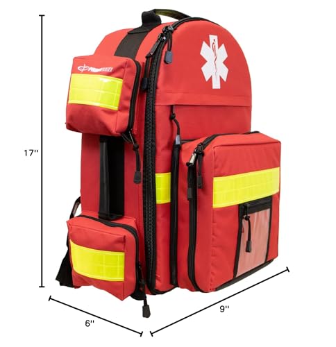 Trauma Emergency Medical Backpack for O2 Tank and Supplies - Tactical First Aid Bag