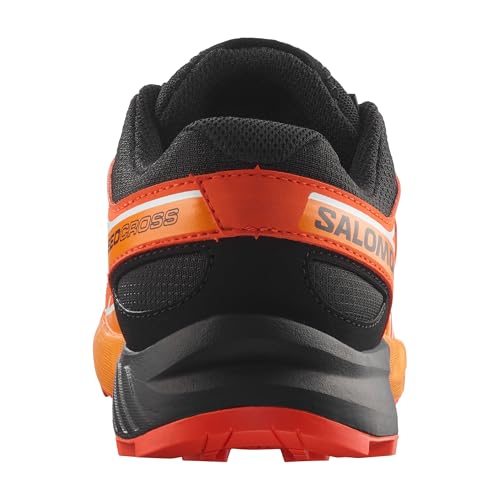 Kids Speedcross J Trail Running Shoes - Unisex, 4 Big Kid, Black Cherry Turmeric