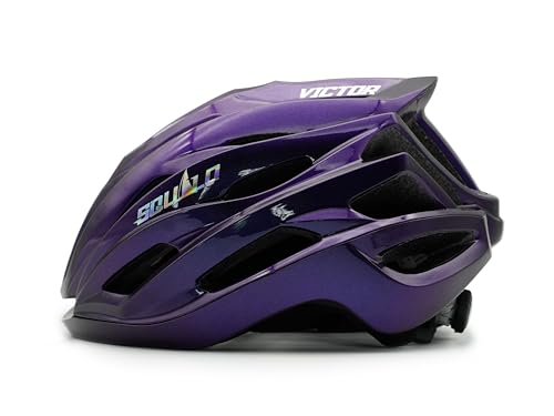 Large Unisex Bike Helmet for Men Women - Lightweight Ventilated Cycling Helmet with Adjustment Dial, Purple Variation