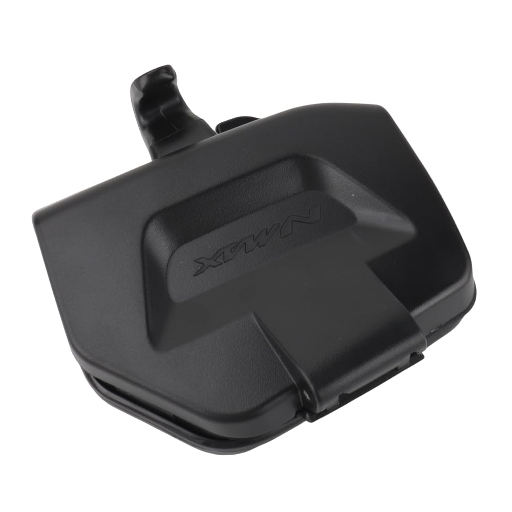 Scooter Accessories Front Storage Box Cover for NMAX N-MAX 155 125 NMAX155 NMAX125 V3 2025-2026, ABS Plastic Tool Case Lid Upgraded Left Side Pocket Cover Cap, Direct Fit Replacement (Black)