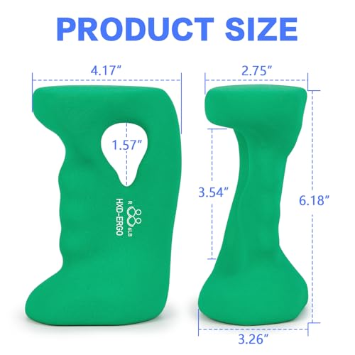 6 LBS Ergonomic Dumbbells Set for Home Workout - Hand Weights for Women, Pilates, Yoga, Jogging, Strength Training