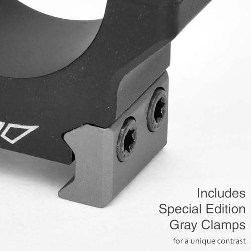 Warne HyperLite 30mm Scope Rings Black Low Profile - Lightweight & Durable