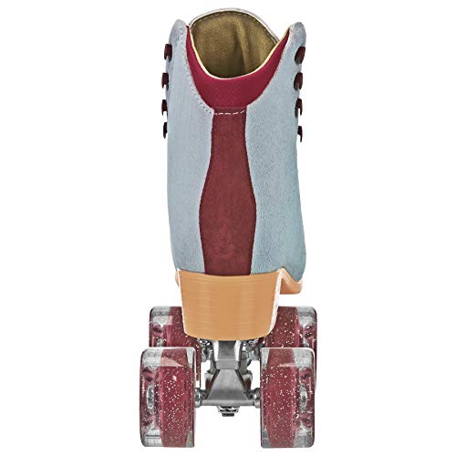 Artistic Roller Skates for Women & Men - Blue/Burgundy, Size 9