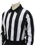 Official Football Referee Long Sleeve Shirt 2 Inch Stripe Elite Performance