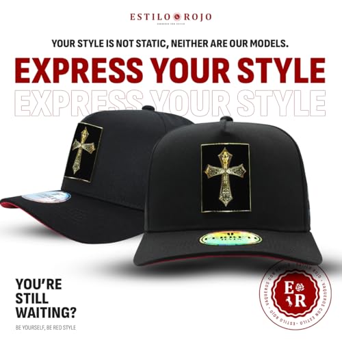 Black Cross Baseball Cap - Adjustable Unisex Hat for Men & Women