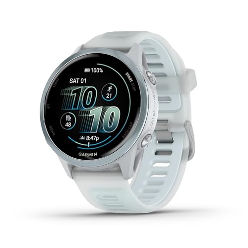 Garmin Forerunner 570 42mm GPS Smartwatch Aluminum Whitestone Blue