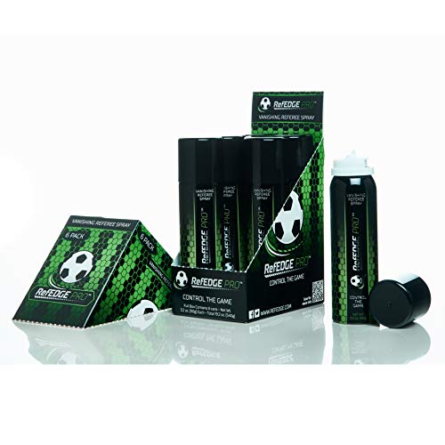 RefEDGE PRO Vanishing Referee Spray 3.2 oz 6-Pack for Soccer Officiating