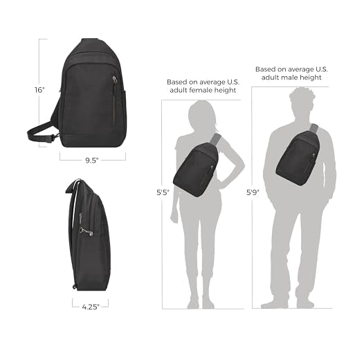 Travelon Anti-Theft Urban Sling Bag - Black, One Size