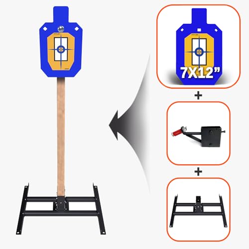 ATFLBOX 1/2 Inch Thick AR500 Steel Target Stand System for Shooting Range