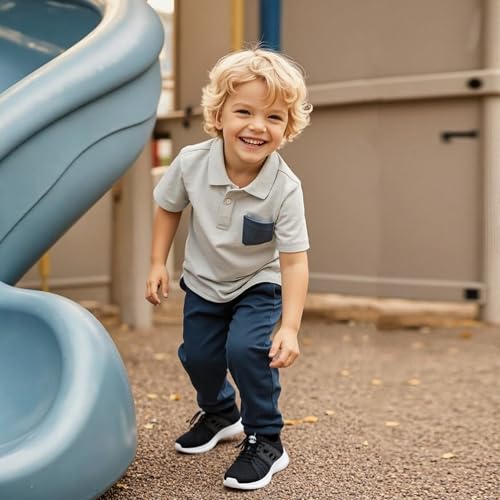 Kids Sneakers Lightweight Breathable Tennis Shoes - 12.5 Little Kid All Black