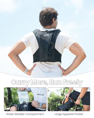 Pink Women's Men’s Hydration Running Vest with 2L Water Bladder - Medium-Large
