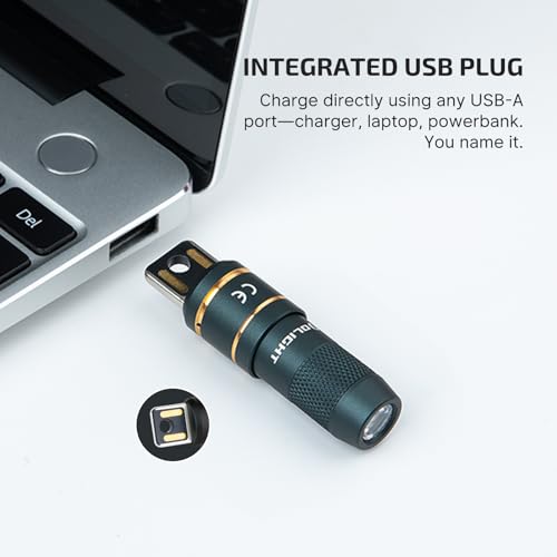 OLIGHT IMINI 2 Rechargeable EDC Keychain Flashlight Dream Blue - Compact & Waterproof