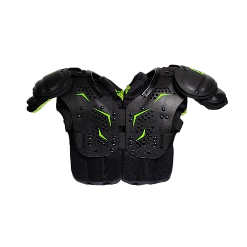 Schutt Y-Flex Youth Shoulder Pads Black/Neon Green X-Large Football Gear