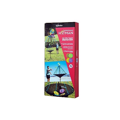 Flying Disc Target Game with Foldable Design & 4 Silicone Discs — Outdoor Fun for All Ages