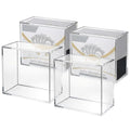 4 Pack Acrylic Elite Trainer Box Protector - Waterproof, Scratch-Resistant, Stackable with Magnetic Lid