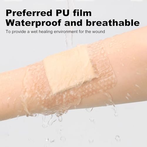 8Pcs Waterproof Silicone Foam Dressings 4x4 Inch for Wound Care - Bed Sore Patches