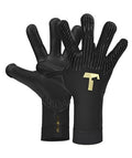 T1TAN Rebel 2.0 Black-Out Goalkeeper Gloves 9 - Pro Soccer Goalie Gloves for Adults & Youth, 4mm Gecko Grip, Breathable, Reinforced Punching Zone