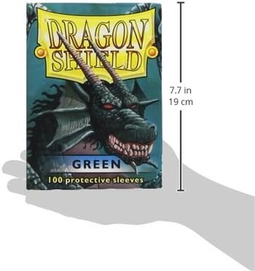 Dragon Shield | Classic Card Sleeves - 100 Count Smooth & Tough TCG Protection | Green