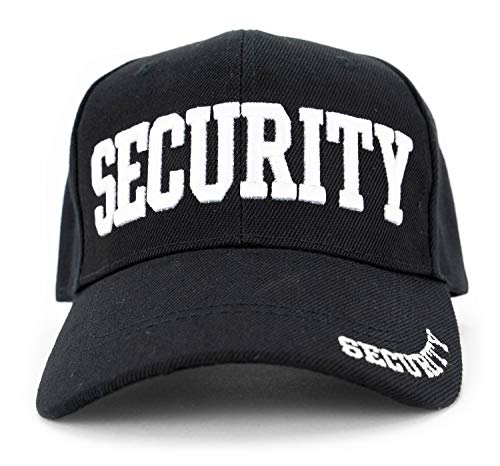 First Class Security Cap with ID Badge - White, One Size
