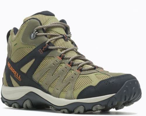 Merrell Women's Accentor 3 Hiking Shoes - Size 8.5 Olive/Herb Suede Mesh Trail Boots
