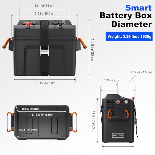 Voltset Smart Battery Box-Pro for Trolling Motors 12V/24V Power Center
