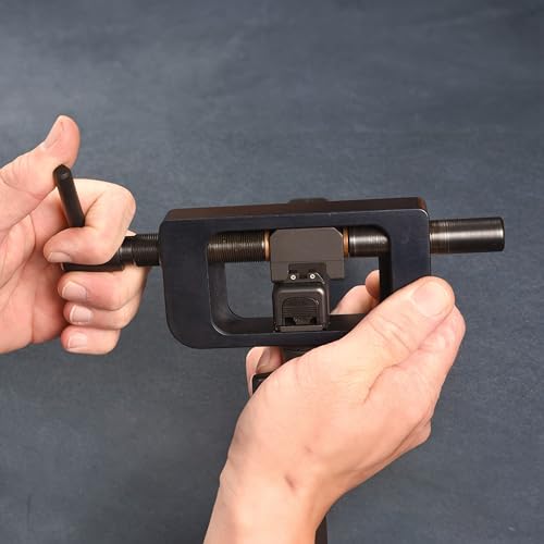 Black Gun Sight Installation and Removal Tool - Durable Steel for Pistols & Hunting