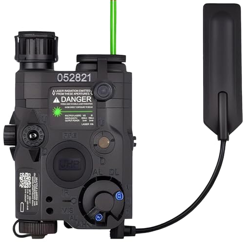 Black Airsoft PEQ 15 IR & Green Laser Sight with White LED Flashlight for AEG GBB CQB