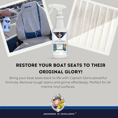 Boat Vinyl Cleaner - Deep Stain Removal for Marine Upholstery & Surfaces