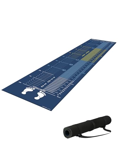 Broad Jump Mat with Feet & CM Marks for Home Exercise & PE Training