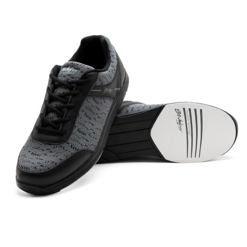 Men's Athletic Bowling Shoes - 10.5 Black Steel Mesh, Left/Right Hand
