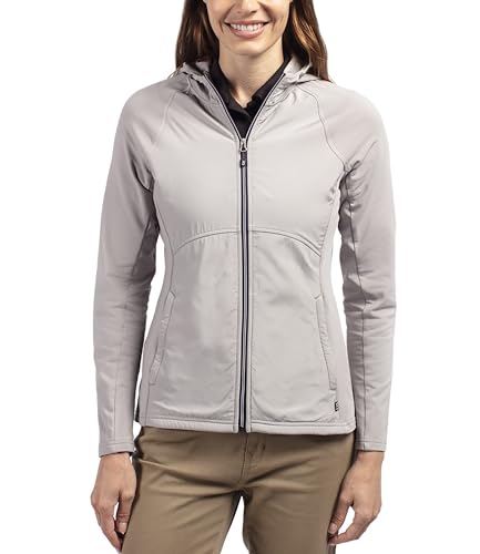 Women's Adapt Hybrid Full Zip Hoodie - Medium, Polished