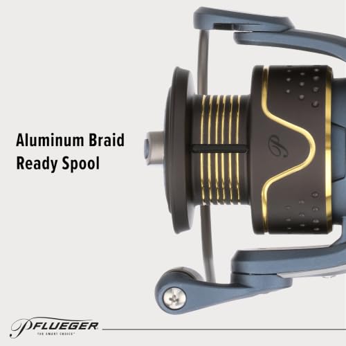 Pflueger President 30 Spinning Fishing Reel - New Model, Lightweight & Corrosion-Resistant