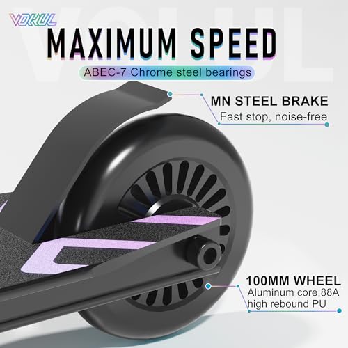 VOKUL Rainbow Pro Stunt Scooter for Kids Teens - High Performance Trick Scooter
