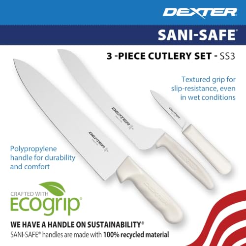 Dexter-Russell 3-Piece Kitchen Cutlery Set with High-Carbon Stainless Steel Blades