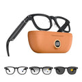 GenXenon Black 4K Video Smart Glasses with 3600mAh Charging Case