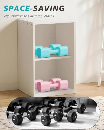 Ragebby 20lb Adjustable Dumbbell Set - Mint Blue, Fast Locking Weights for Home Workout