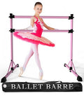 Pink Steel 4 Ft Ballet Barre for Home & Gym - Adjustable & Portable with Carry Bag