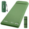 OGERY Green Self-Inflating Memory Foam Camping Mattress 3" Support Pad