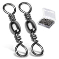High Strength Fishing Swivels Set 50 pcs Size 1/0 117lb Stainless Steel Tackle