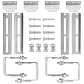12-Inch Galvanized Boat Trailer Bunk Brackets for Crossmembers - Racewill