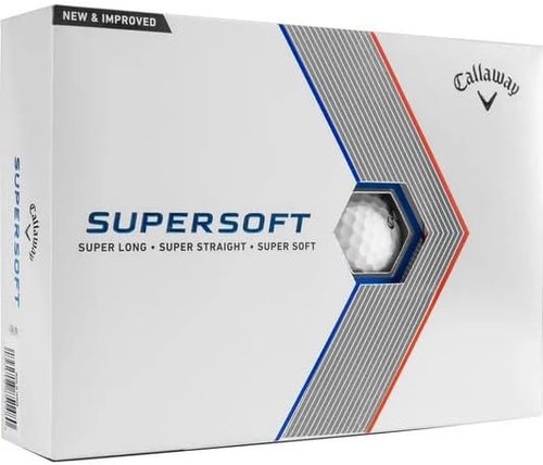 Callaway Golf Supersoft Golf Balls - Exceptional Distance & Soft Feel | 12-Pack