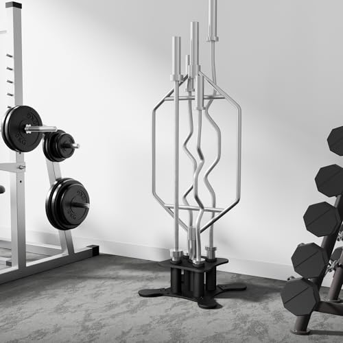 Vertical Barbell Storage Rack for 2-Inch Olympic Bars - Heavy Duty Steel