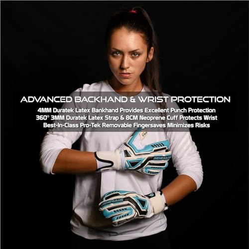 Renegade GK Fury Sub-Z Roll Cut Goalkeeper Gloves with Microbe-Guard - Youth & Adult Sizes