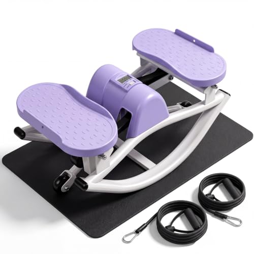 Purple Side to Side Rock Stepper Exercise Machine - Full-Body Workout
