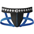 Diamond MMA Four-Strap Jock Supporter with Built-In Athletic Cup Pocket - Medium Black