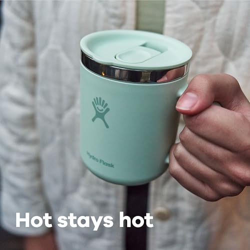 Hydro Flask 12 Oz Insulated Travel Mug - Agave Green, Leak-Resistant