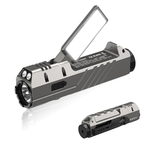 Wurkkos HD05 Flat EDC Flashlight Black 6000K, 3100 Lumens Rechargeable Outdoor Light