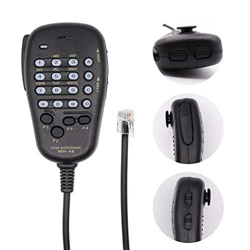 6 Pin DTMF Microphone Compatible with Yaesu Two-Way Radios