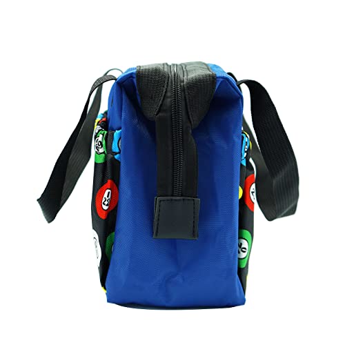 Blue Bingo Dauber Tote Bag with 6 Pockets Waterproof Oxford